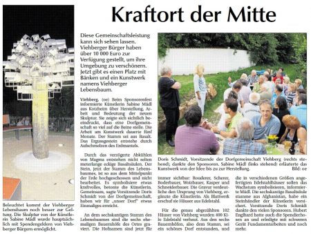 Artikel in der Amberger Zeitung vom 4. August 2016
