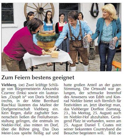 Maifest in Viehberg - Pressebericht