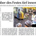 Waldweihnacht in Viehberg - Bericht in der Amberger Zeitung