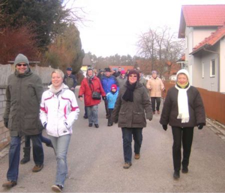 Gut gelaunt machten sich die Viehberger auf den Weg