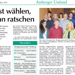 Jahreshauptversammlung 2017 - Bericht in der Amberger Zeitung vom 23.03.2017