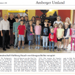 Viele Teilnehmer beim Ferienprogramm der Dorfgemeinschaft Viehberg - Bericht in der Amberger Zeitung