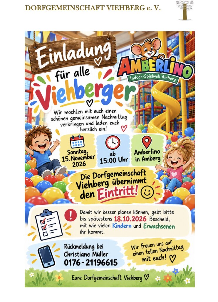 Einladung zum Besuch des Amberlino